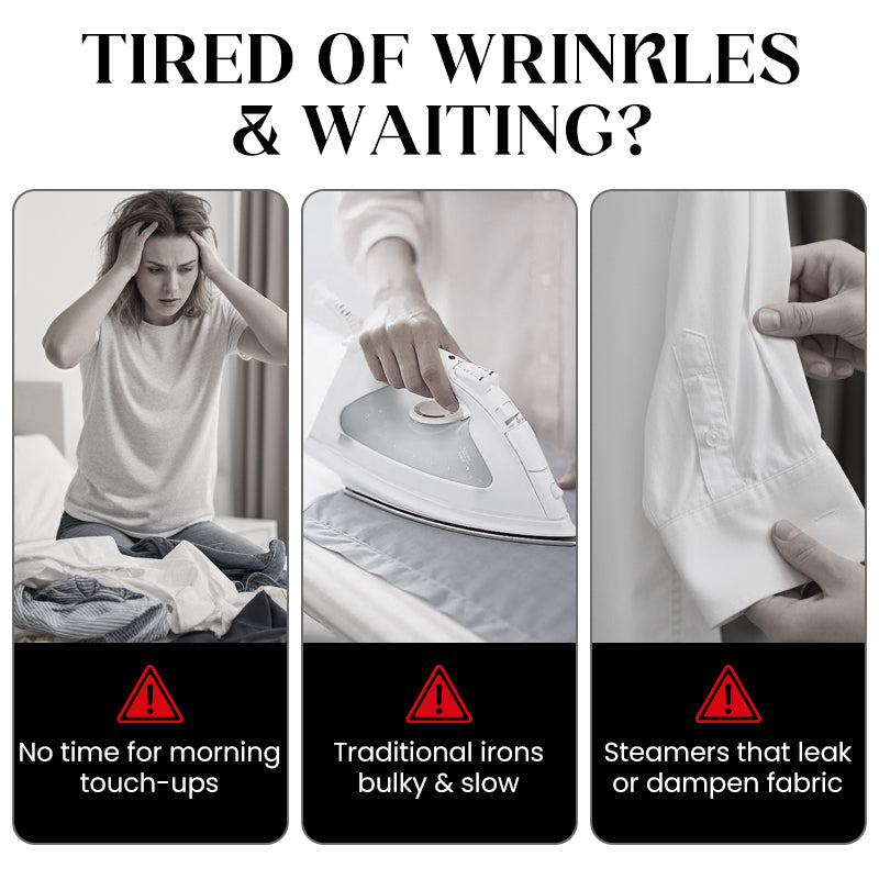 👚⚡Foldable Handheld Steamer with 180° Rotating Handle💥