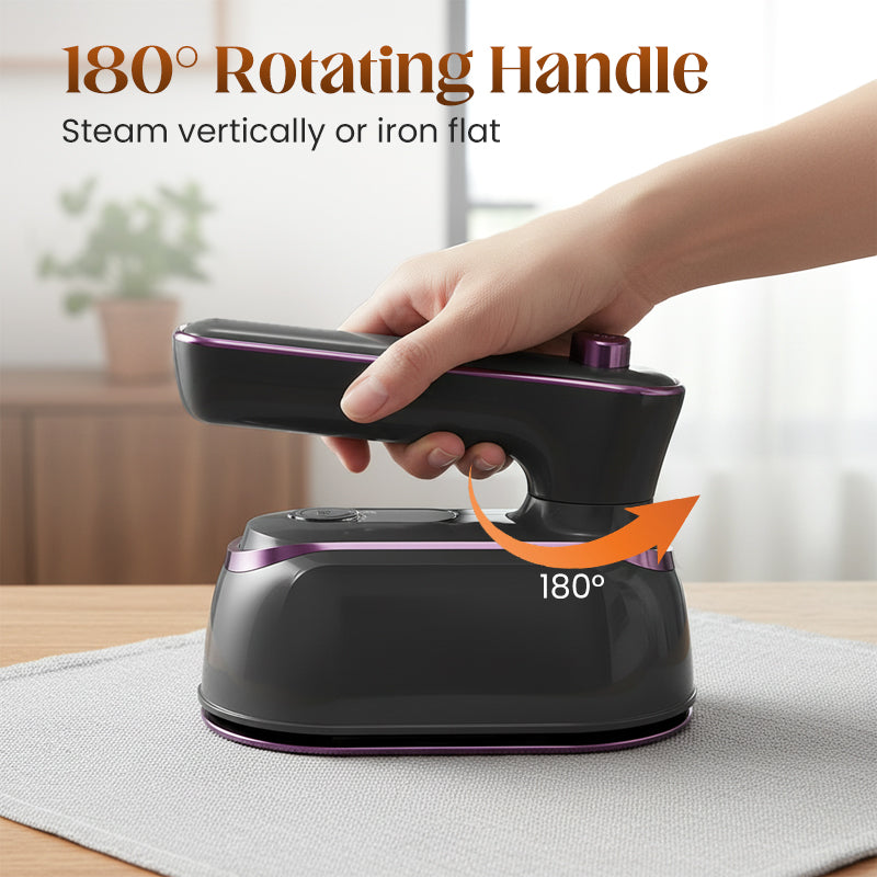👚⚡Foldable Handheld Steamer with 180° Rotating Handle💥