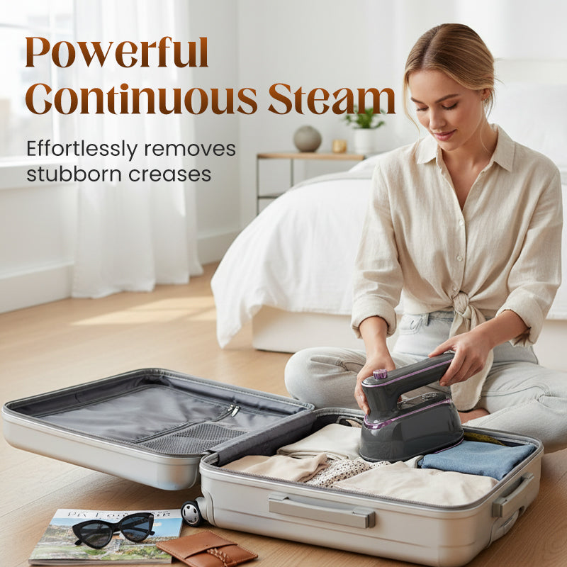 👚⚡Foldable Handheld Steamer with 180° Rotating Handle💥