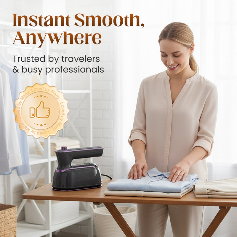 👚⚡Foldable Handheld Steamer with 180° Rotating Handle💥