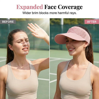 🕶️🌊🍹 LIMITED-TIME 50% OFF! Chic Knit Sun Visor Hat – Lightweight & Airy, Adds a Sporty Touch to Any Outfit – Ideal for Poolside Lounging, Beach Vacations or Outdoor Brunch 👙👗