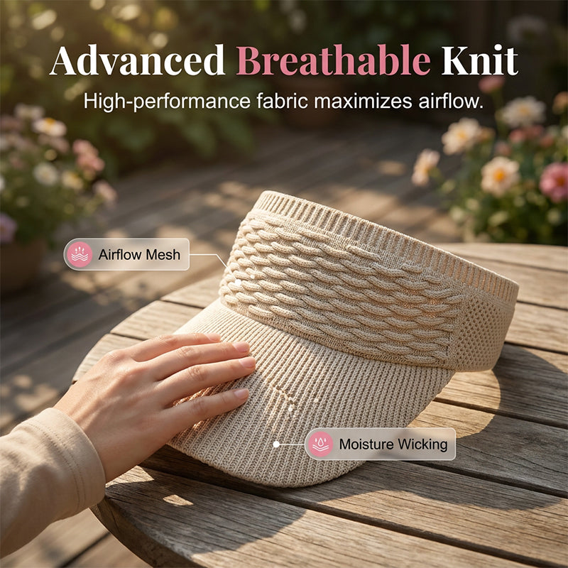 🕶️🌊🍹 LIMITED-TIME 50% OFF! Chic Knit Sun Visor Hat – Lightweight & Airy, Adds a Sporty Touch to Any Outfit – Ideal for Poolside Lounging, Beach Vacations or Outdoor Brunch 👙👗