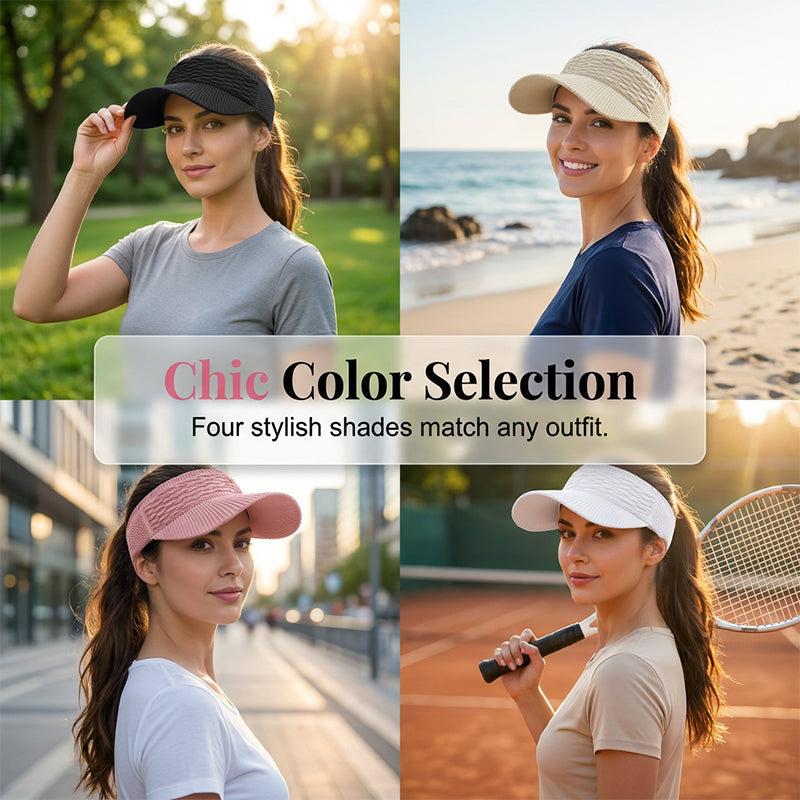 🕶️🌊🍹 LIMITED-TIME 50% OFF! Chic Knit Sun Visor Hat – Lightweight & Airy, Adds a Sporty Touch to Any Outfit – Ideal for Poolside Lounging, Beach Vacations or Outdoor Brunch 👙👗