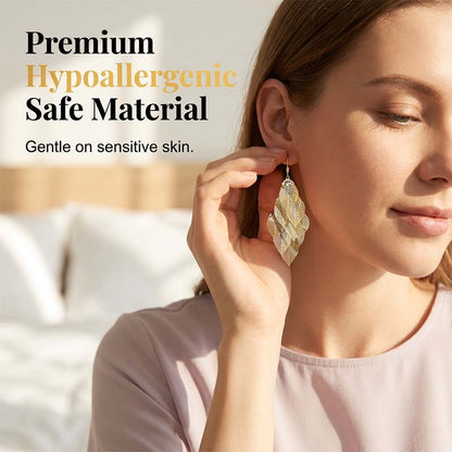 ⏳Time-Limited Special⏰Women's Elegant Cascading Hollow Leaf Earrings👂🍃