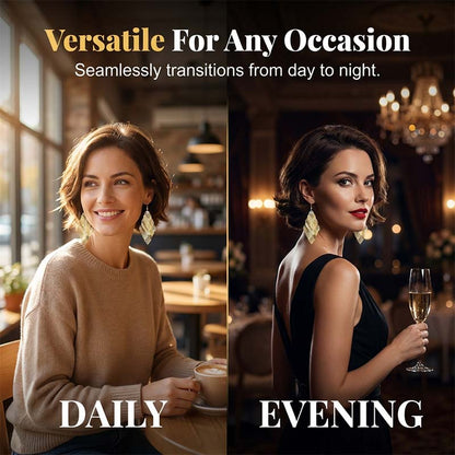 ⏳Time-Limited Special⏰Women's Elegant Cascading Hollow Leaf Earrings👂🍃