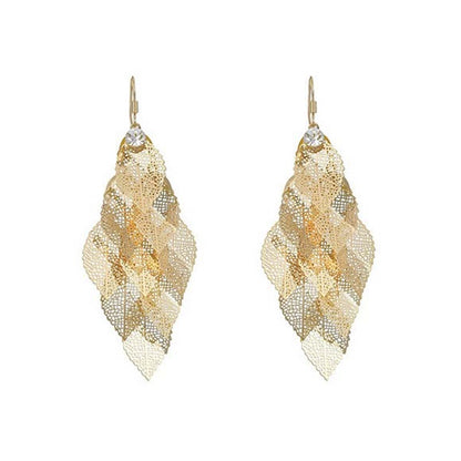 ⏳Time-Limited Special⏰Women's Elegant Cascading Hollow Leaf Earrings👂🍃