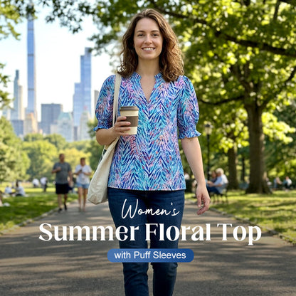 ⏳Time-Limited Special⏰Women’s Casual Floral Short Sleeve Shirt