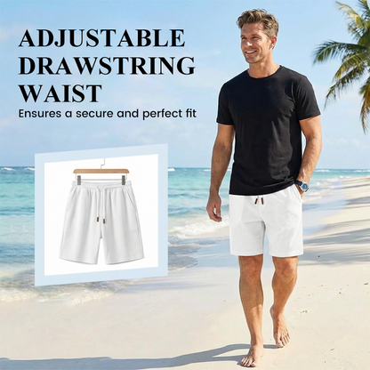 🩳 LIMITED-TIME 50% OFF! ✨ Men's Waffle Knit Shorts – Breathable, Drawstring, Casual Comfort 🧇
