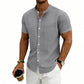 👕 LIMITED-TIME 50% OFF! ✨ Men's Loose Fit Short Sleeve Shirt – Solid, Breathable, Everyday Comfort ☀️