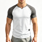 📢📢50% OFF !! ⏰Men's V-Notch Raglan Sleeve Athletic T-Shirt