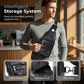 🎒 50% OFF NOW! 🧳 Men's Retro Waterproof Faux Leather Sling Chest Bag – Water-Resistant, Intelligent Storage & Ergonomic Comfort – A Daily Commute Essential ✨
