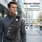 🎒 50% OFF NOW! 🧳 Men's Retro Waterproof Faux Leather Sling Chest Bag – Water-Resistant, Intelligent Storage & Ergonomic Comfort – A Daily Commute Essential ✨