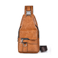 🎒 50% OFF NOW! 🧳 Men's Retro Waterproof Faux Leather Sling Chest Bag – Water-Resistant, Intelligent Storage & Ergonomic Comfort – A Daily Commute Essential ✨