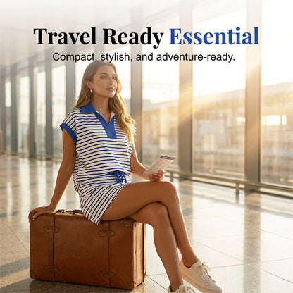 Women's Striped Casual Skirt Set