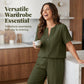 👕Plus Size Women's Casual Long Sleeve Shirt & Loose Pants Set