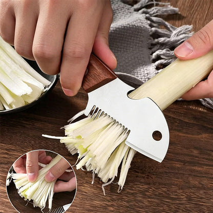 ⏳Limited-time 50% off⏰Multi-Functional Green Onion Slicer & Shredding Knife🔪