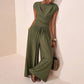 👚 60% OFF NOW! 👖 Women's Crossover Top & Wide-Leg Pants Set – Flowy, breathable & elegant – Perfect for summer, office or vacation – easy 2-piece style ✨