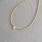 Romantic Initial Beaded Choker Necklace
