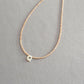 Romantic Initial Beaded Choker Necklace