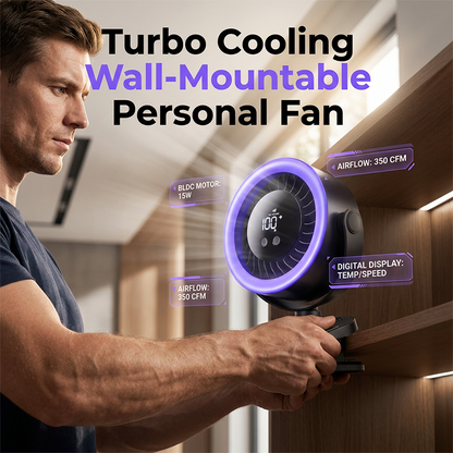 USB Powered Wall-Mountable Small Personal Fan
