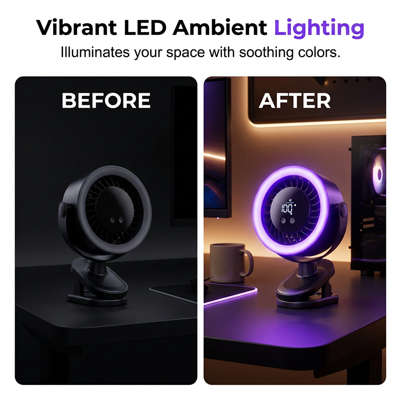 USB Powered Wall-Mountable Small Personal Fan