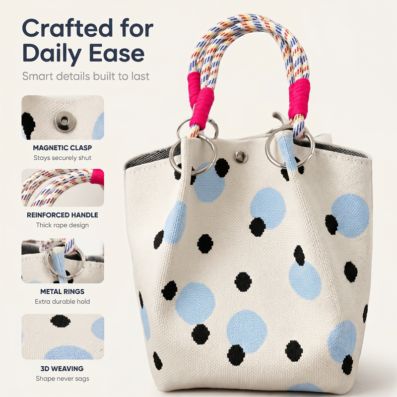 Cute Polka Dot Handbag for Women