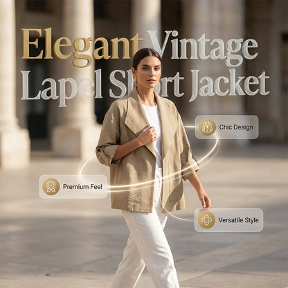 🍂Women's Casual Vintage Lapel Jacket