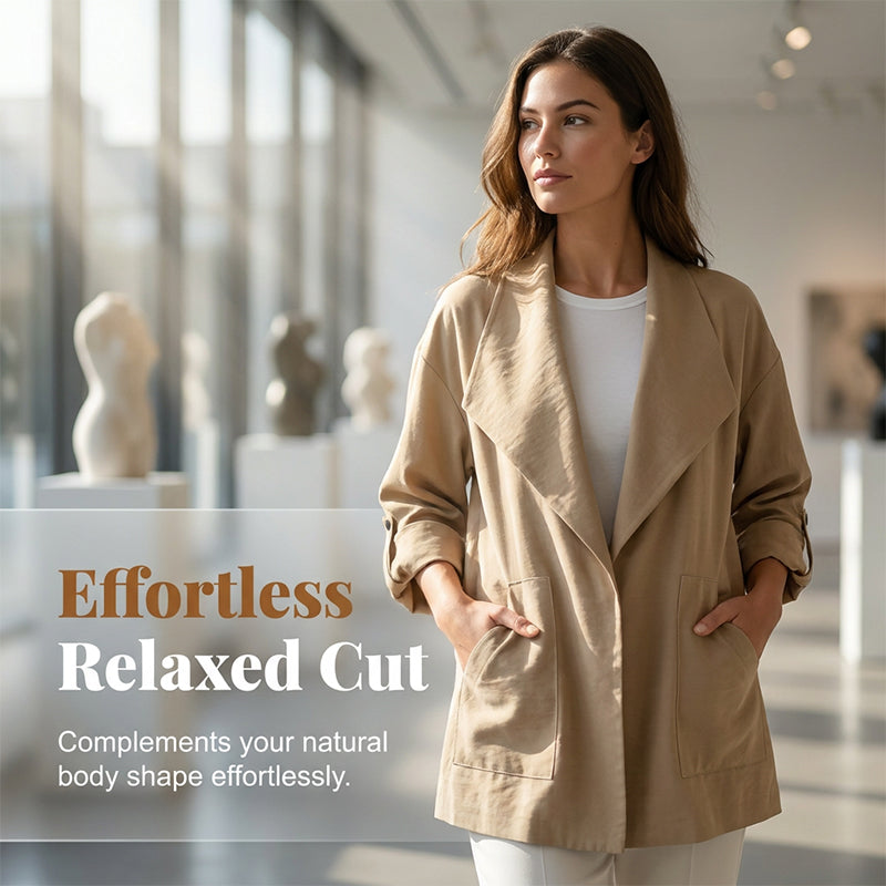 🍂Women's Casual Vintage Lapel Jacket