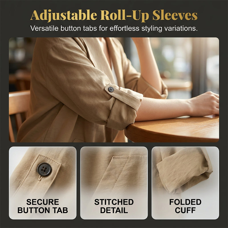 🍂Women's Casual Vintage Lapel Jacket