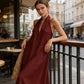 Elegant Summer Casual Halter Maxi Dress