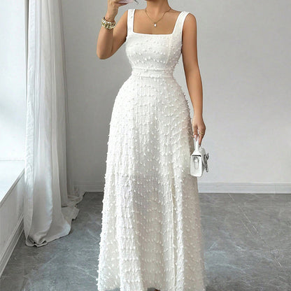 👗New Arrival🔥Women's Sleeveless Square Neck Split Maxi Dress