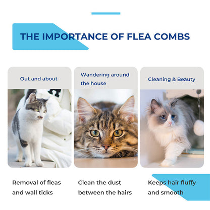 Flea-removal comb for pets