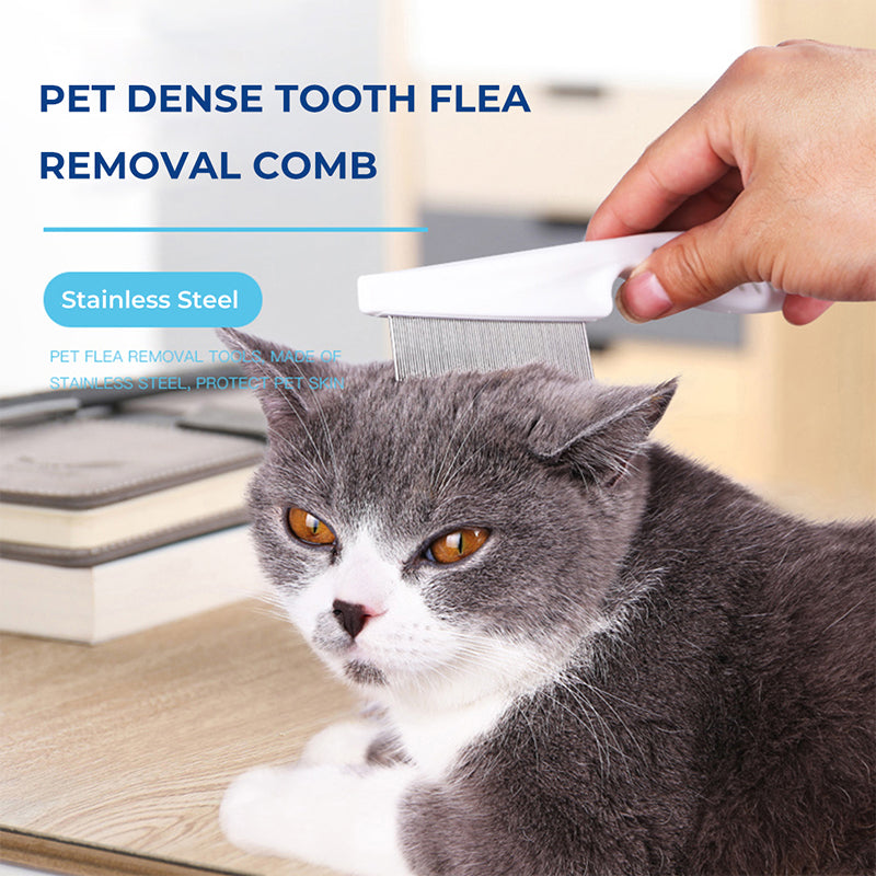 Flea-removal comb for pets