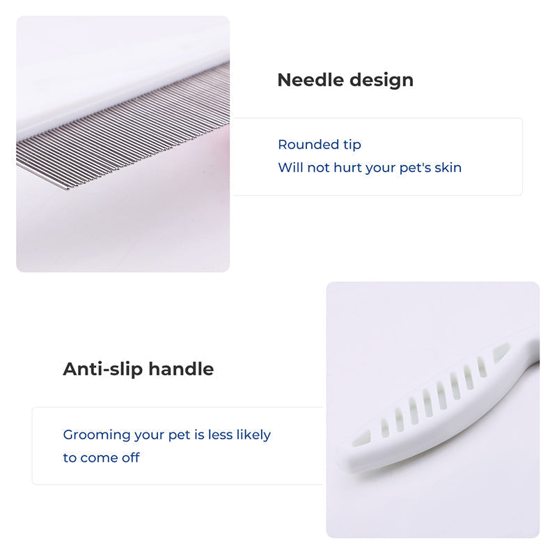 Flea-removal comb for pets