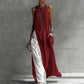 Women's Flowy Sleeveless Colorblock Maxi Dress