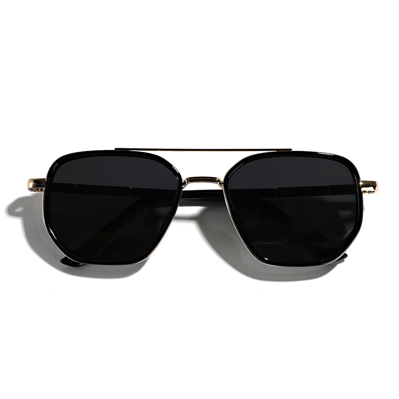 Geometric Frame Double Beam Polarized Sunglasses