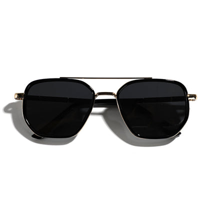 Geometric Frame Double Beam Polarized Sunglasses