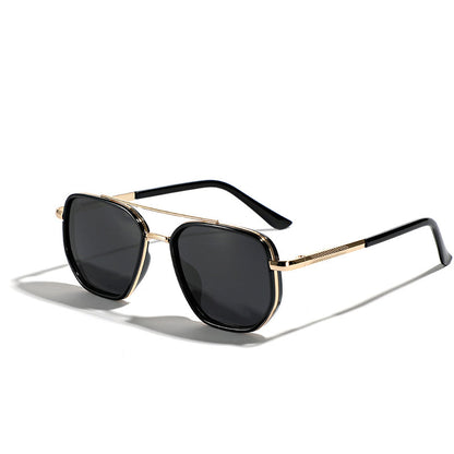 Geometric Frame Double Beam Polarized Sunglasses