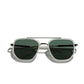 Geometric Frame Double Beam Polarized Sunglasses