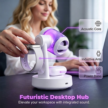 3-in-1 Magnetic Wireless Charging Stand &Speaker