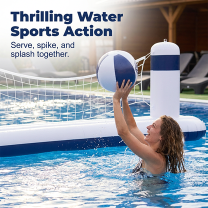 Inflatable Rocket Ship Water Volleyball Net Set