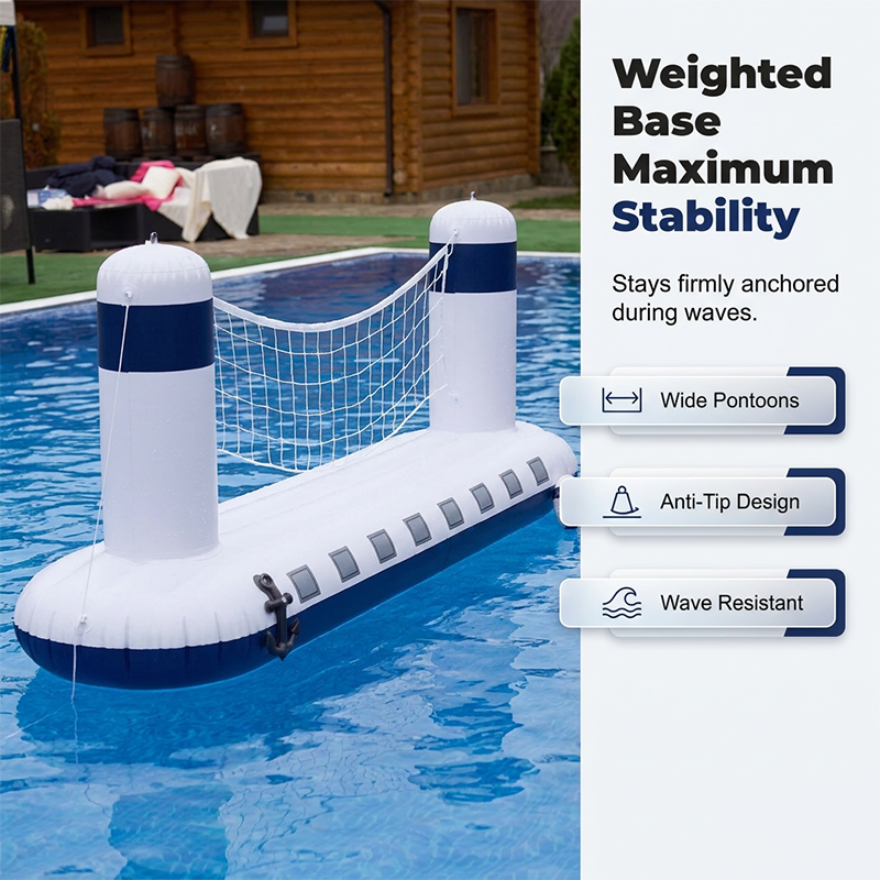 Inflatable Rocket Ship Water Volleyball Net Set