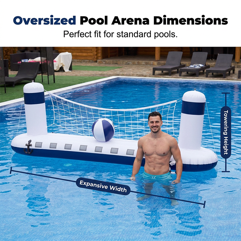 Inflatable Rocket Ship Water Volleyball Net Set
