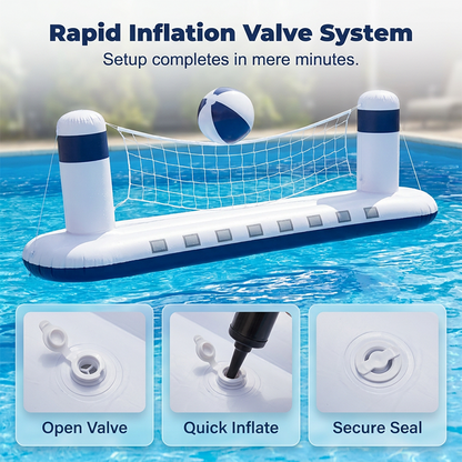 Inflatable Rocket Ship Water Volleyball Net Set