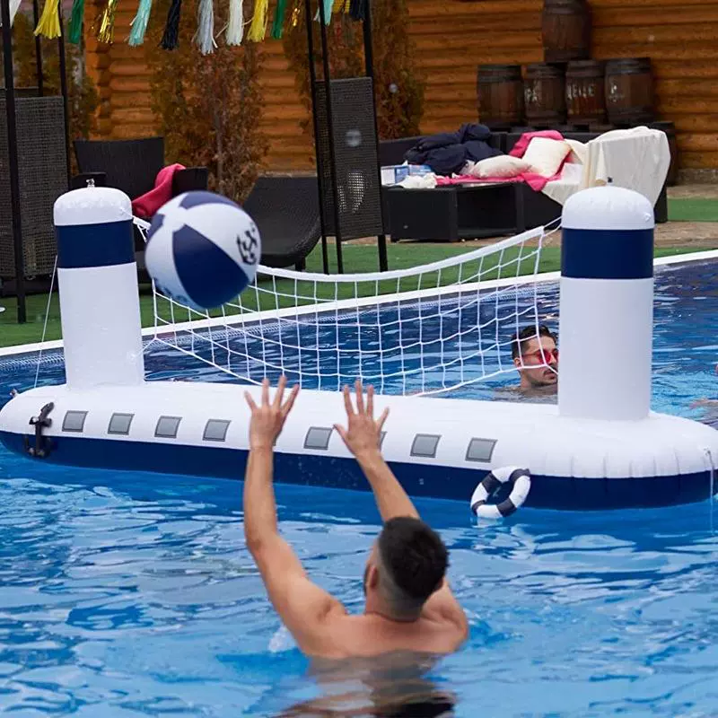 Inflatable Rocket Ship Water Volleyball Net Set