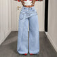 🎉 2026 Sale — Over 25,000 Sold! 💞 Asymmetrical Waist Wide-Leg Jeans – Deconstructed Cool, Sculpted Flow 🔥