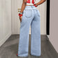 🎉 2026 Sale — Over 25,000 Sold! 💞 Asymmetrical Waist Wide-Leg Jeans – Deconstructed Cool, Sculpted Flow 🔥