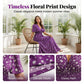 Women's Elegant Floral V-Neck Dress