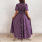 Women's Elegant Floral V-Neck Dress