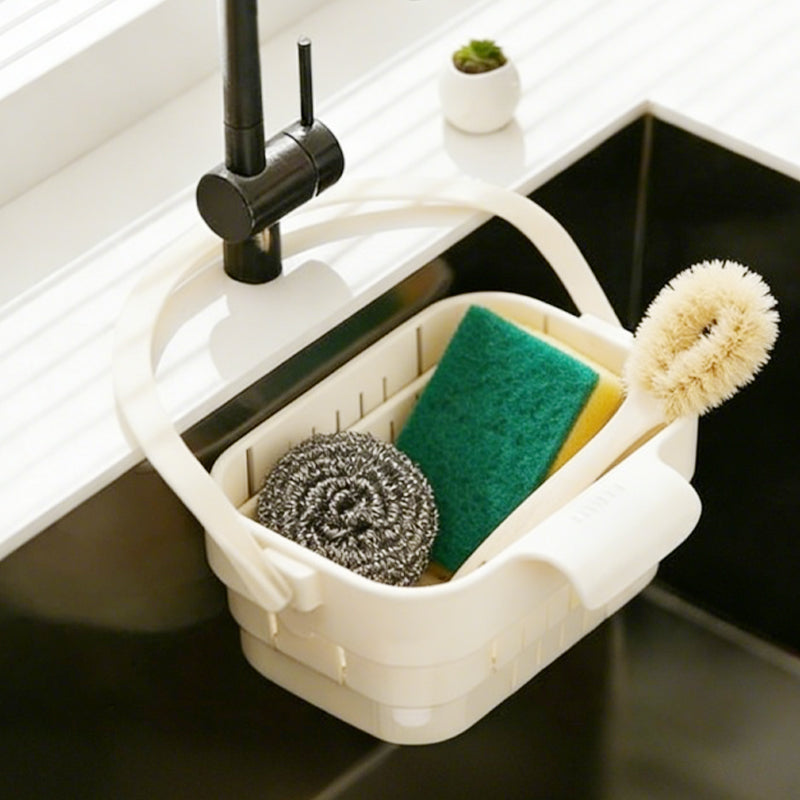 Collapsible Faucet-Hanging Sink Strainer Basket